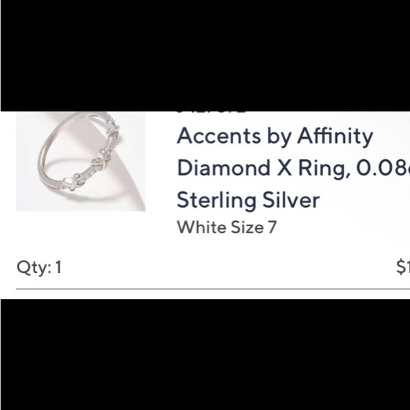 Diamond ring 0.08 carrots - Picture 3 of 8